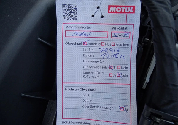 Mercedes-Benz Klasa B cena 50900 przebieg: 76000, rok produkcji 2014 z Piaski małe 596